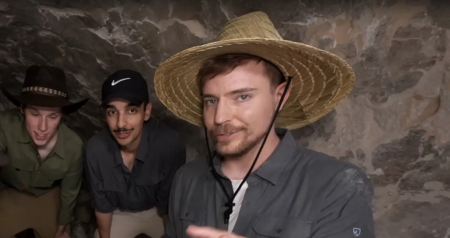 Imagen de MrBeast extraída de su canal de YouTube