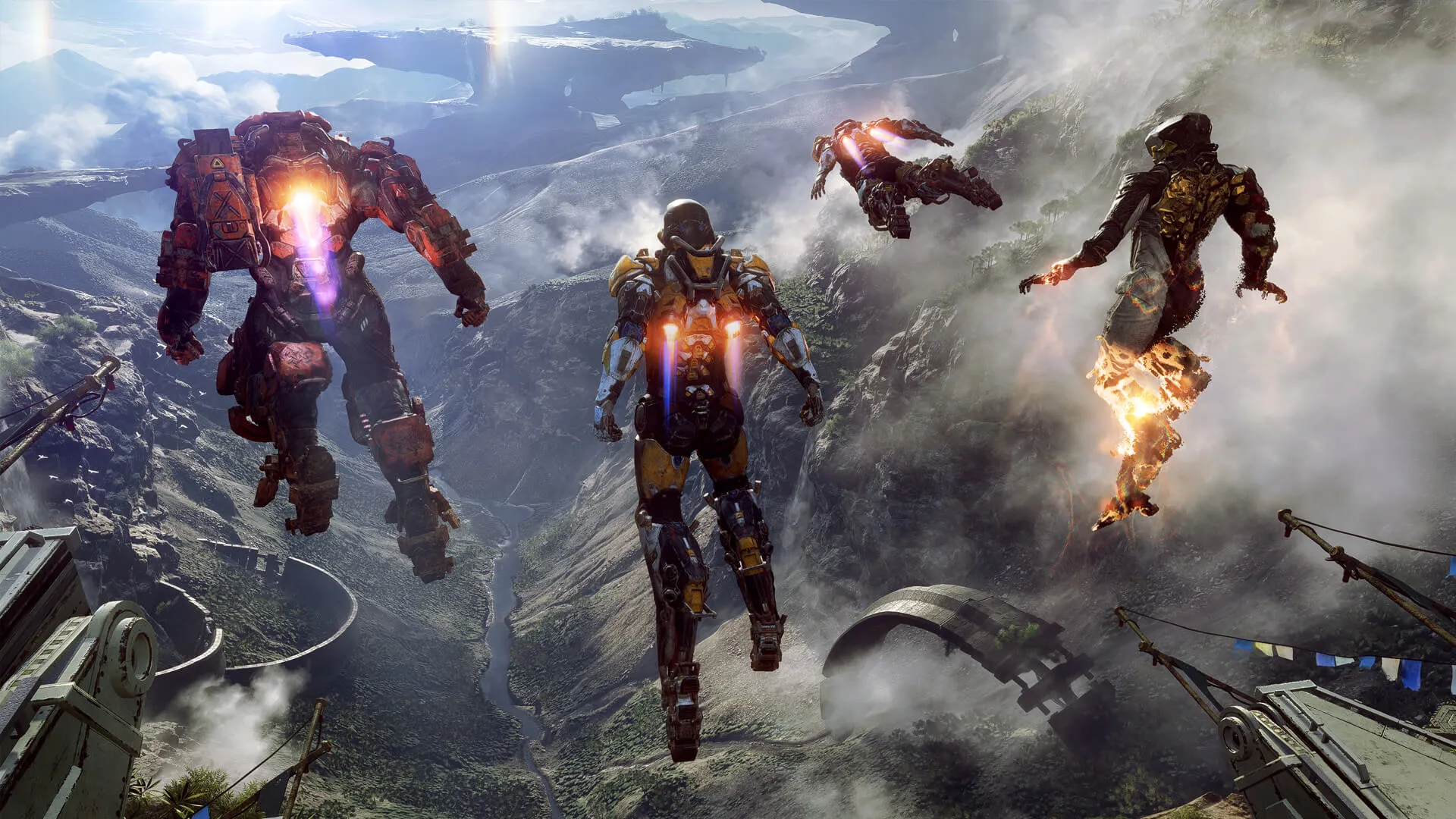Captura de Anthem con varios personajes