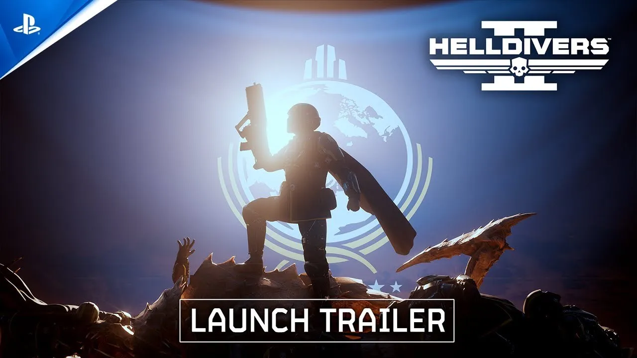 Captura del tráiler de lanzamiento de Helldivers II
