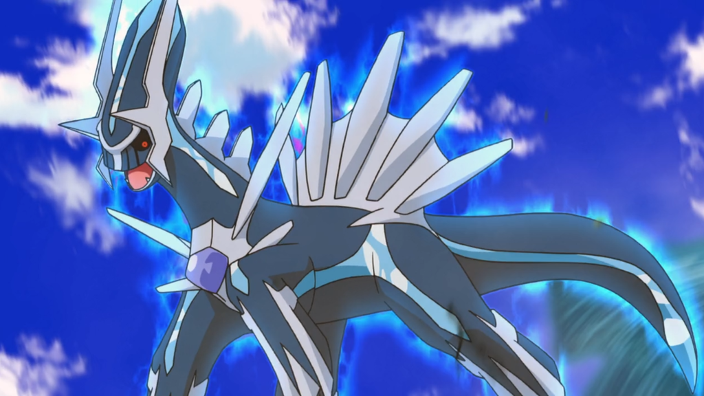 Dialga es uno de los Pokémon legendarios más poderosos, al poder controlar el flujo del tiempo.
