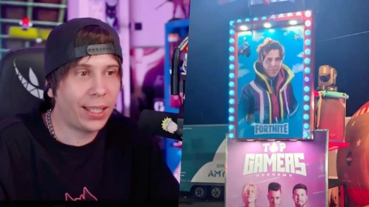 Una feria ambulante convierte a Rubius en reclamo de su Fortnite pirata