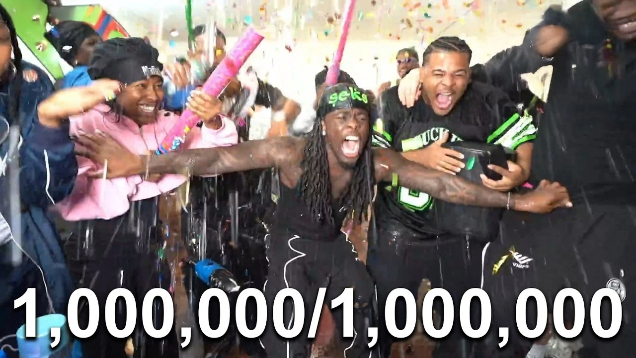 Kai Cenat alcanza el millón de subs en Twitch