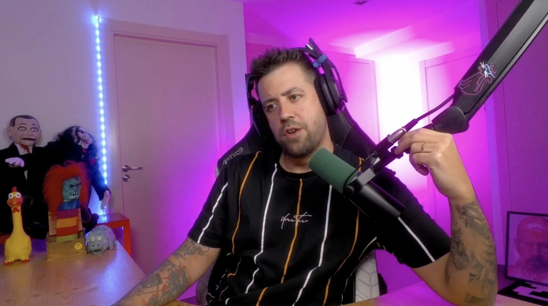 Auronplay en su setup pensando en Squid Craft Games