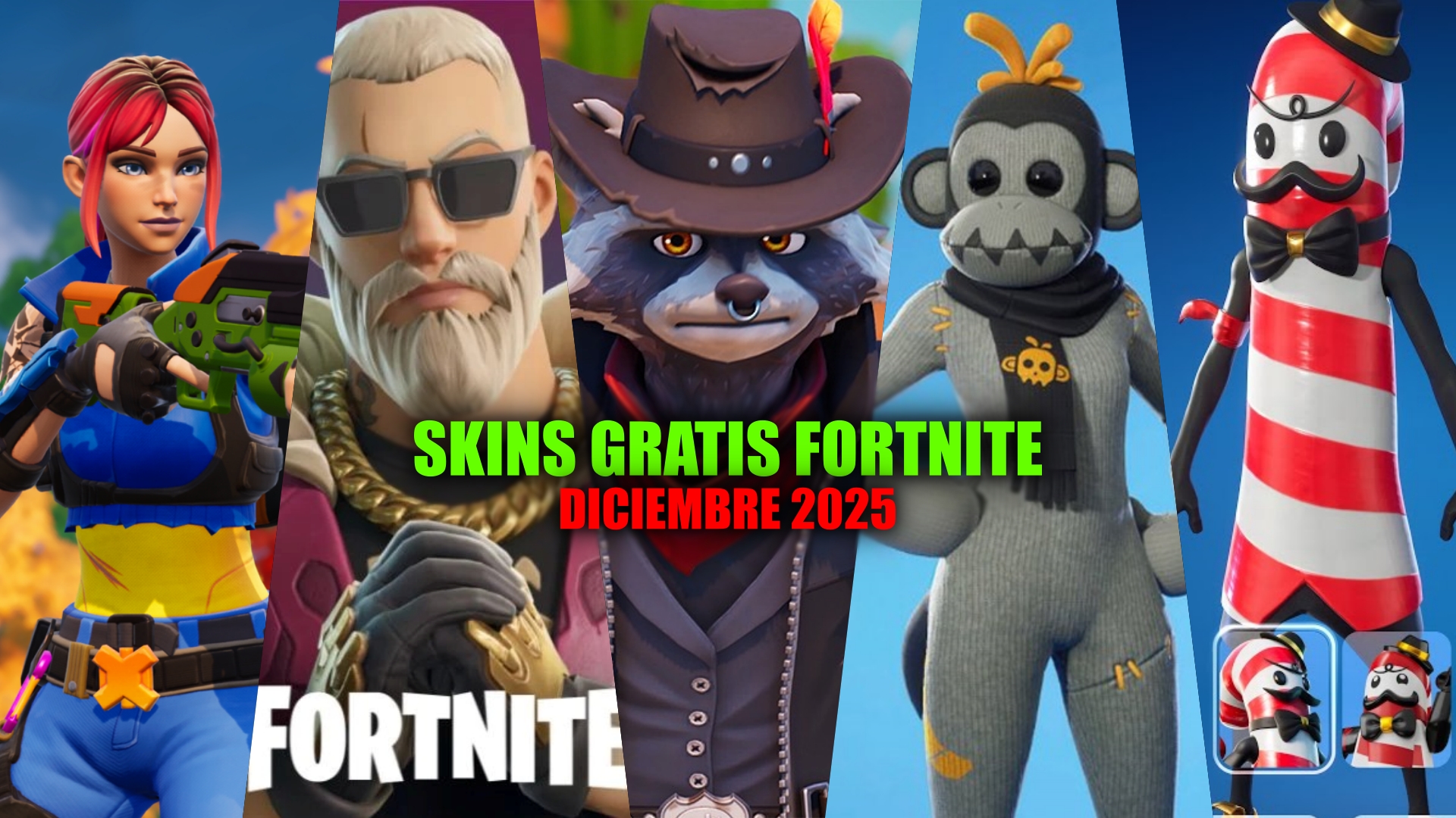La lista de skins gratuitas en Fortnite en diciembre de 2025